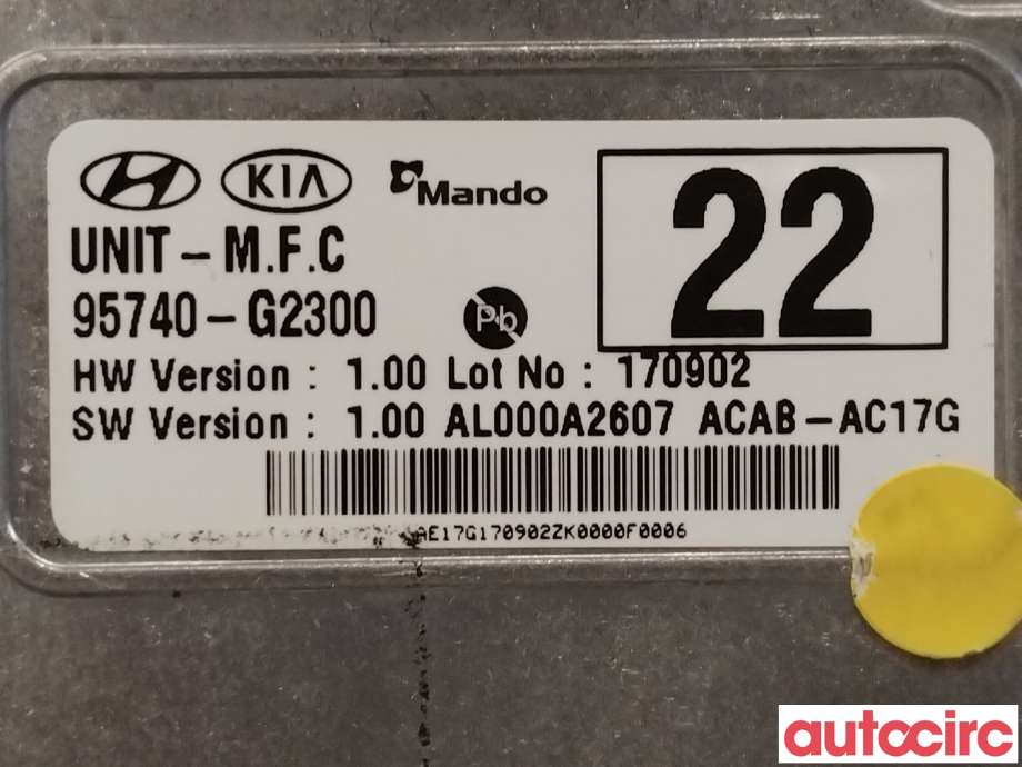 Kamera til Hyundai Ioniq Electric 2016-2019 (Fase 1)  (HYUNDAI|95740G2300||95740-G2300)