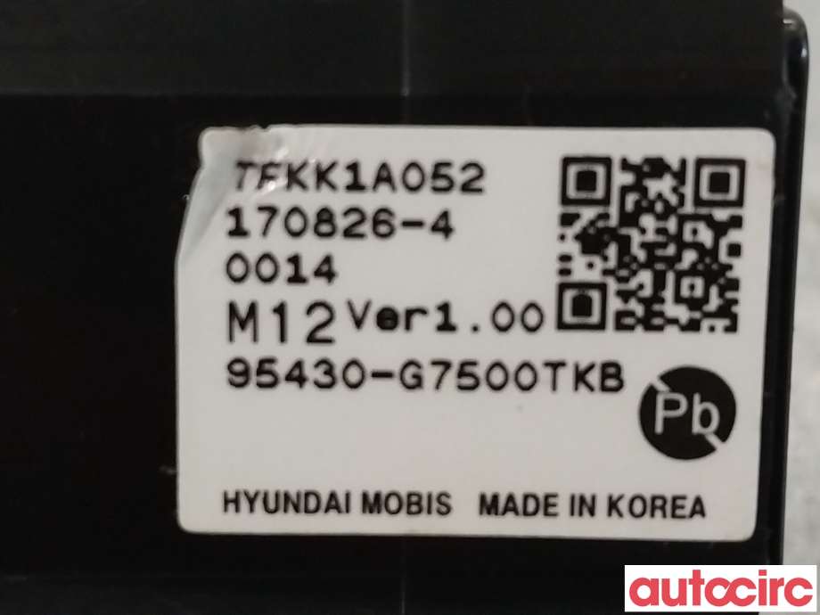Bryter start/stopp til Hyundai Ioniq Electric 2016-2019 (Fase 1)  (HYUNDAI|95430G7500TKB|95430-G7500TKB)