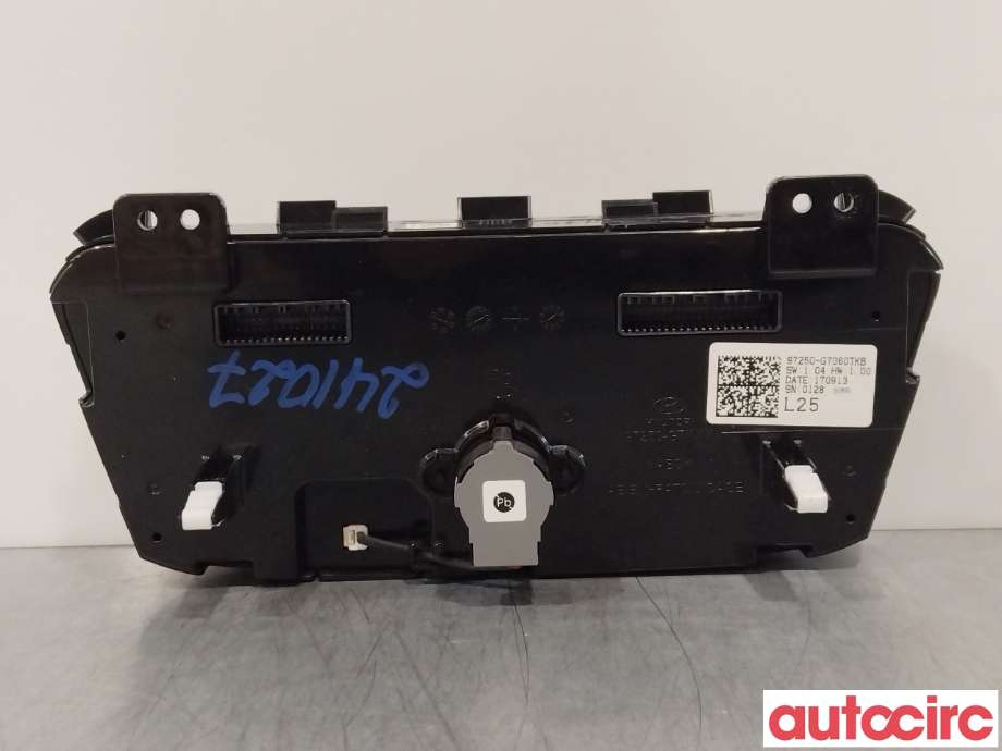 Varmeapparat betjening til Hyundai Ioniq Electric 2016-2019 (Fase 1)  (HYUNDAI|97250G7060TKB|97250-G7060TKB)