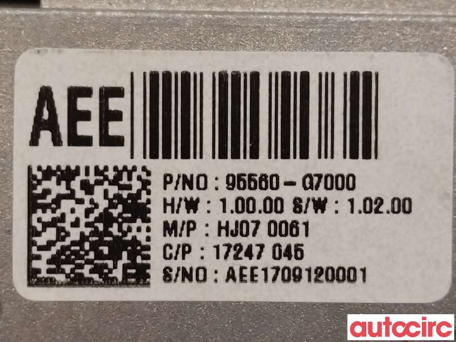 Diverse deler til Hyundai Ioniq Electric 2016-2019 (Fase 1)  (HYUNDAI|84652G70004X||95560-G7000)