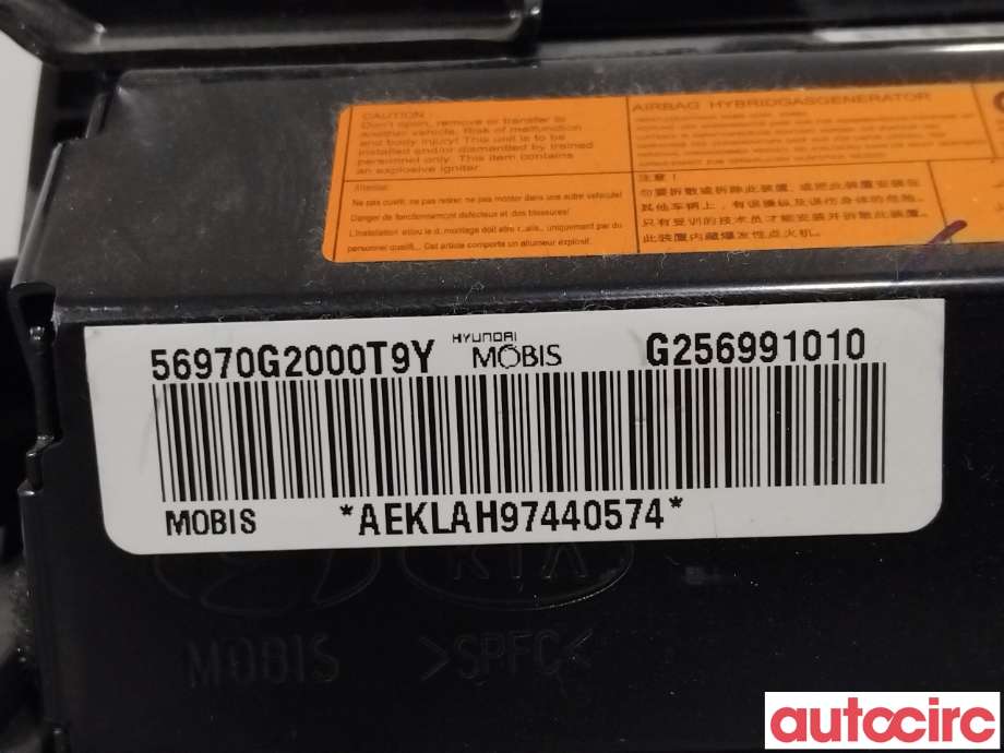 Airbag kne til Hyundai Ioniq Electric 2016-2019 (Fase 1)  (HYUNDAI|56970G2000T9Y|)