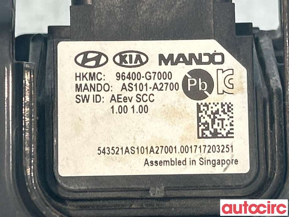 Sensor radar til Hyundai Ioniq Electric 2016-2019 (Fase 1)  (HYUNDAI|96400G7000|AS101-A2700|96400-G7000)