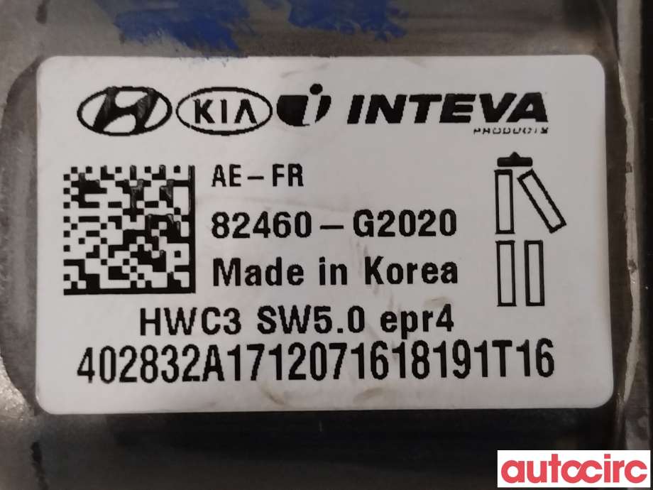 Ruteheis høyre foran til Hyundai Ioniq Electric 2016-2019 (Fase 1)  (HYUNDAI|82460G2020||82460-G2020)