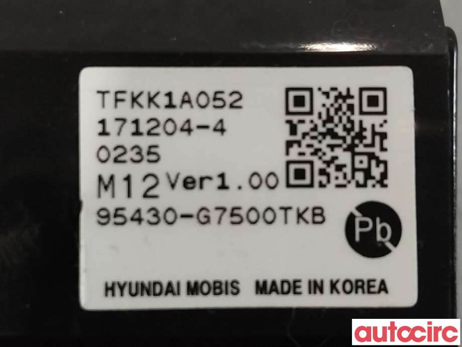 Bryter start/stopp til Hyundai Ioniq Electric 2016-2019 (Fase 1) (HYUNDAI|95430G7500TKB|95430-G7500TKB)