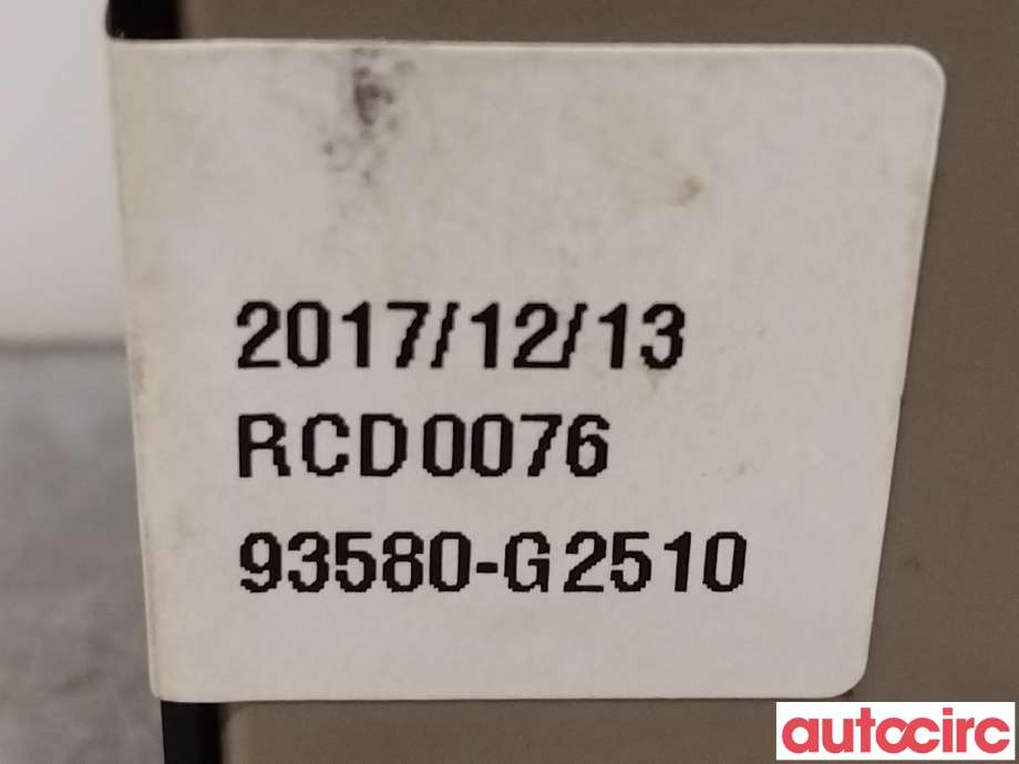 Bryter ruteheis til Hyundai Ioniq Electric 2016-2019 (Fase 1)  (HYUNDAI|93580G25104X|93580-G2510)