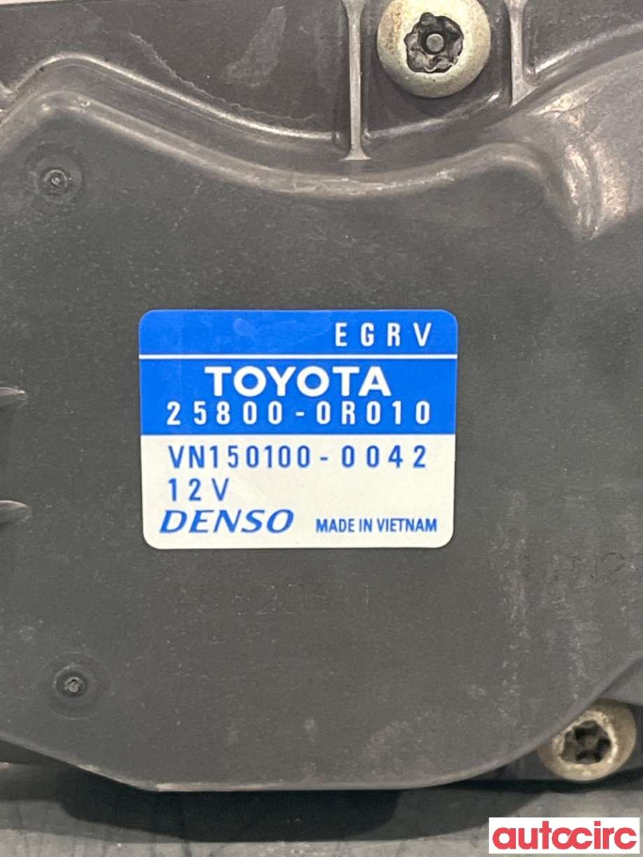 EGR-ventil til Toyota Avensis 2009-2015 (Type III, Fase 1)  (TOYOTA|258000R010|VN150100-0042|25800-0R010)