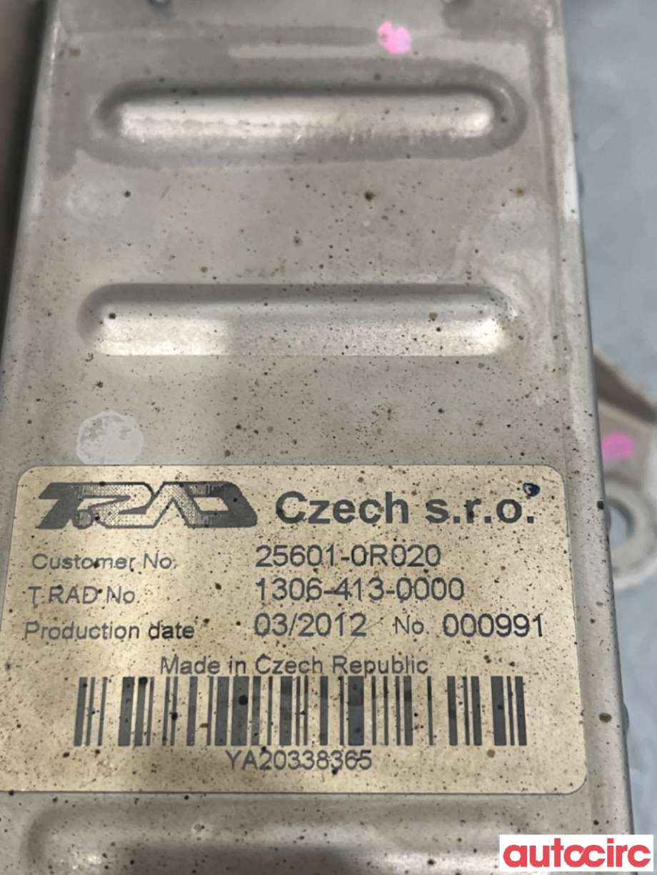 EGR-kjøler til Toyota Avensis 2009-2015 (Type III, Fase 1)  (TOYOTA|256010R020|1306-413-0000|25601-0R020)