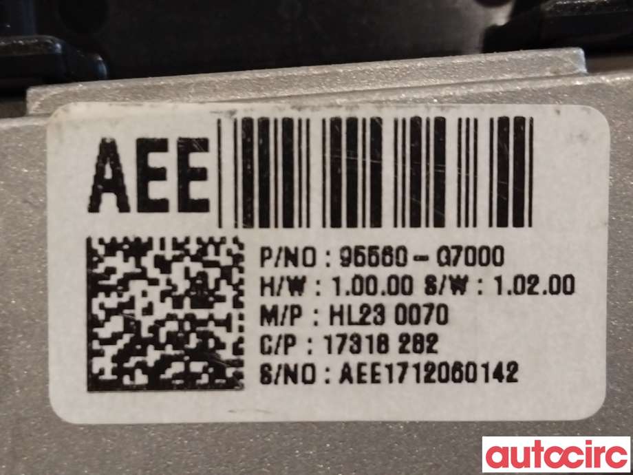 Diverse deler til Hyundai Ioniq Electric 2016-2019 (Fase 1)  (HYUNDAI|84652G70004X||95560-G7000)