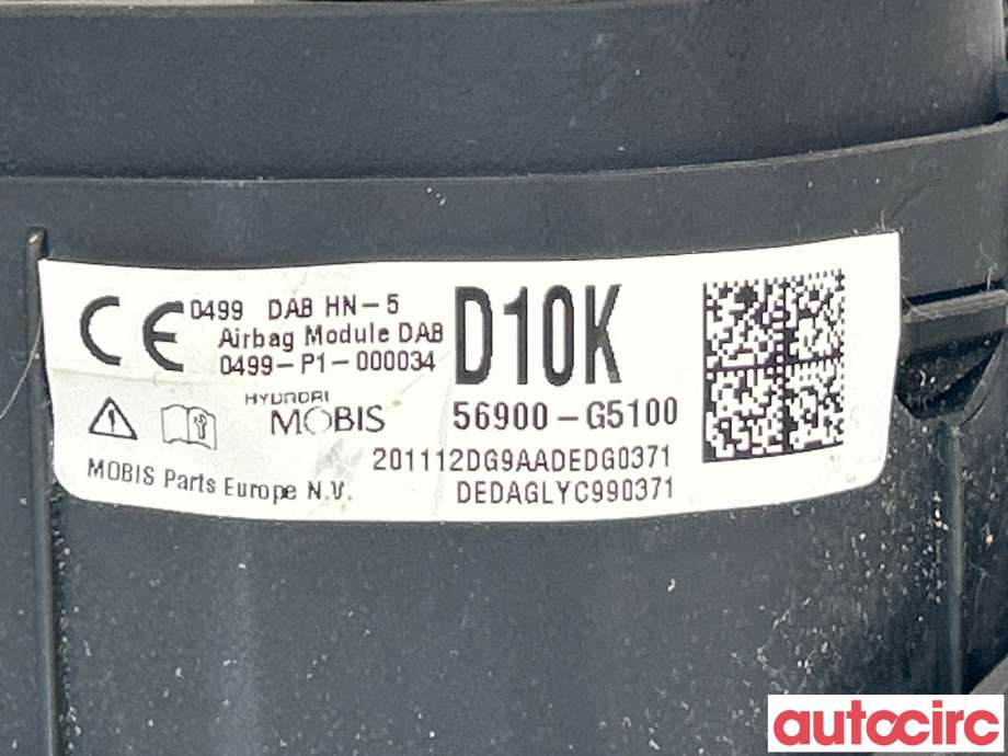 Airbag rattpute til Kia Niro 2021-->>  (KIA|56900G5100WK|56900G5100)