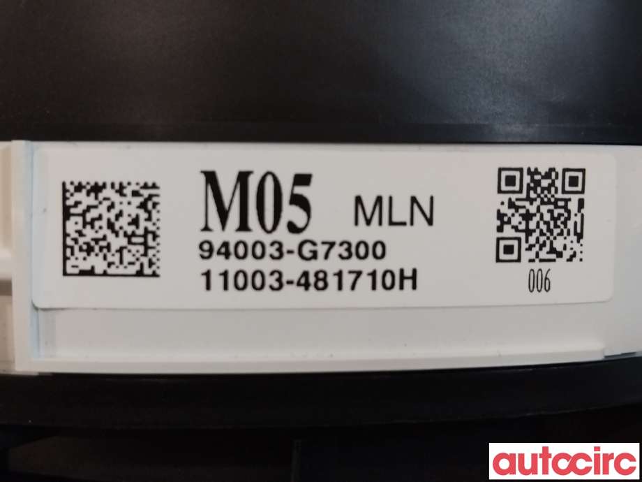 Instrumentpanel til Hyundai Ioniq Electric 2016-2019 (Fase 1)  (HYUNDAI|94003G7300||94003-G7300)