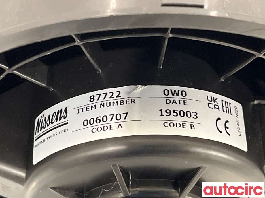 Varmeapparat motor til Nissan Qashqai 2014-2021 (Type II)  (NISSAN|272264EM0A|272264EM3B)