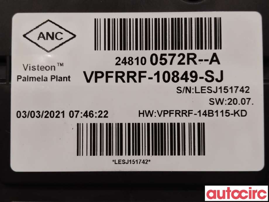 Instrumentpanel til Nissan NV300 2016-->>  (NISSAN|2480900QAA|2481000Q8L|248100572RA)