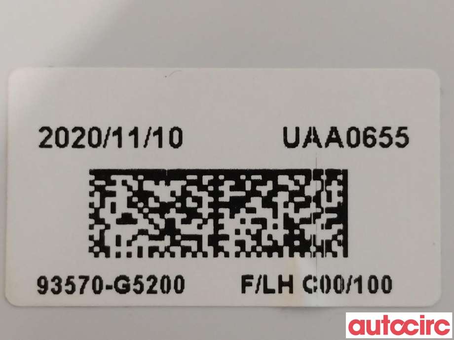 Bryter ruteheis til Kia Niro 2021-->>  (KIA|93570G5200|93570-G5200)
