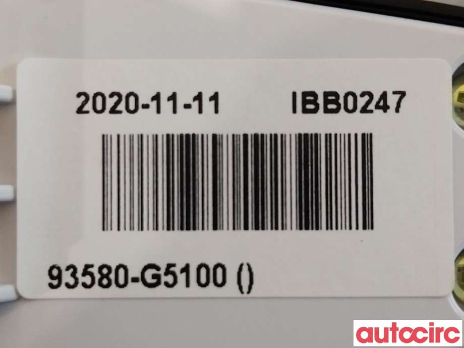 Bryter ruteheis til Kia Niro 2021-->>  (KIA|93580G5100|93580-G5100)