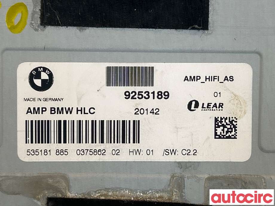 Bilstereo forsterker til BMW 3-Serie 2005-2011 (E90/E91/E92/E93) (E90/E91/E92/E93) (BMW|65122622677|9253189)