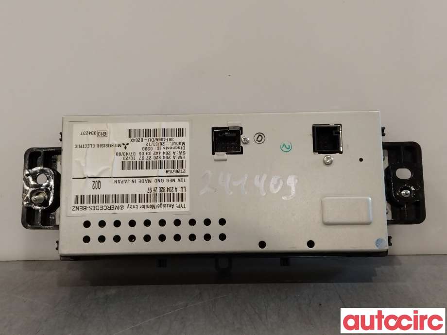 Instrument diverse til Mercedes GLK 2008-2015 (X204) (X204) (MERCEDES|A2048202697)