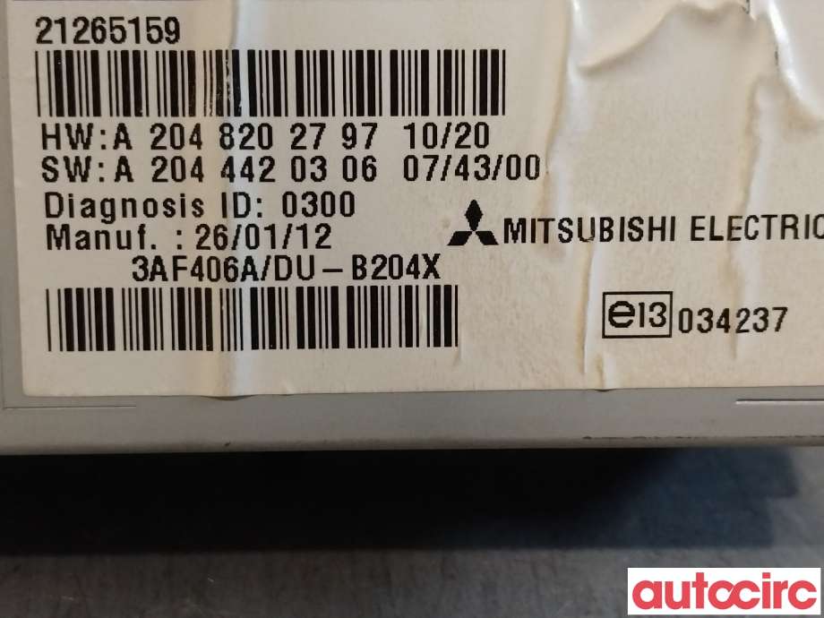 Instrument diverse til Mercedes GLK 2008-2015 (X204) (X204) (MERCEDES|A2048202697)