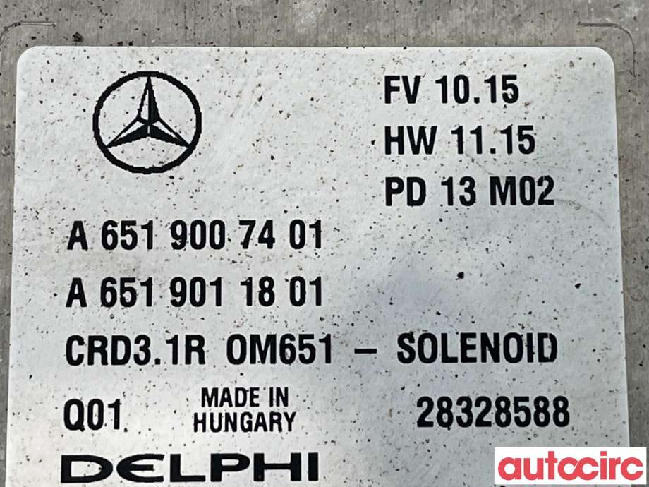 Styreenhet motor til Mercedes GLK 2008-2015 (X204) (X204) (MERCEDES|A6519007401|28328588)