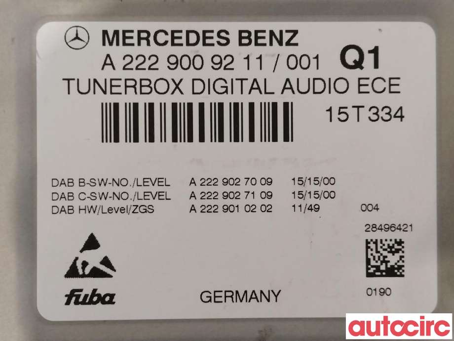 Bilstereo diverse til Mercedes B-Klasse 2011-2018 (W246) (W246) (MERCEDES|A2229005117|A2229009211)