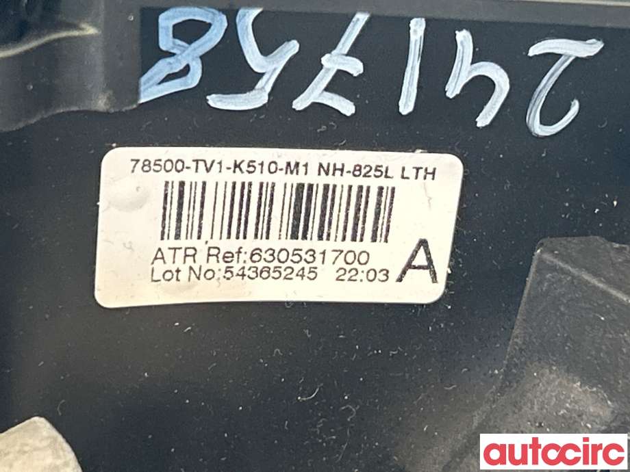 Ratt til Honda Civic 2012-2015 (Type IX, Fase 1) (HONDA|78501-TV0-N81ZA|78500-TV1-K510)