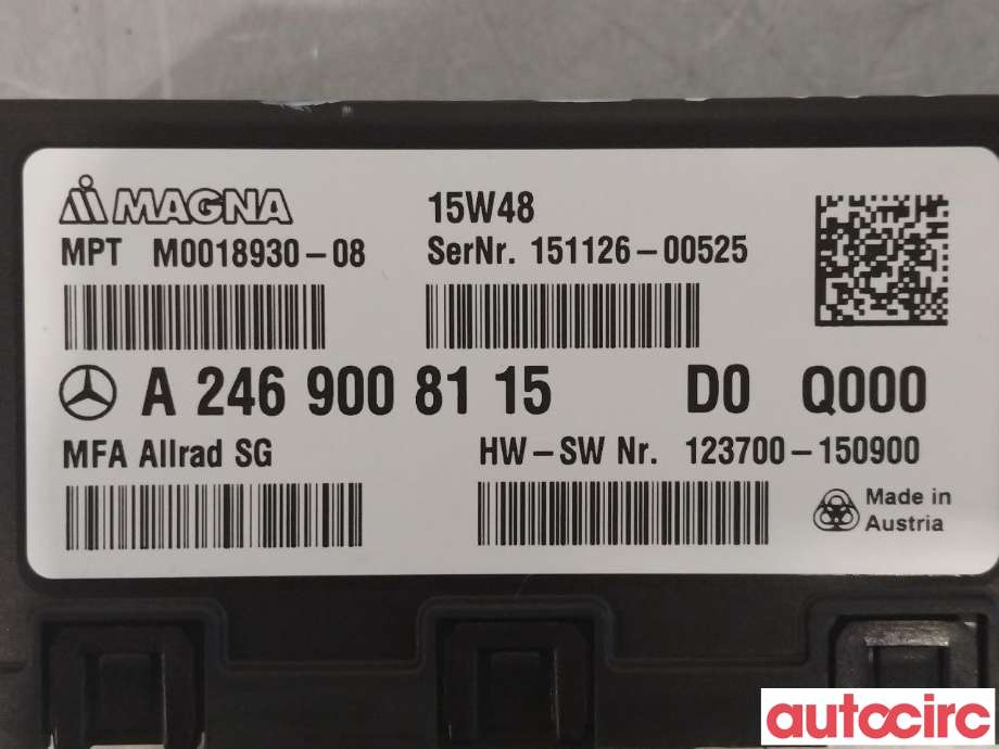 Styreenhet 4WD til Mercedes B-Klasse 2011-2018 (W246) (W246) (MERCEDES|A2469008115)