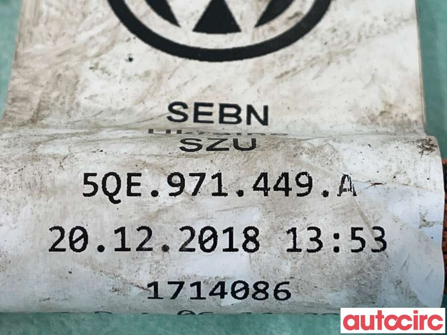 Kabel høy volt (HV) hybrid til VW e-Golf 2017-2020 (Fase 2) (VOLKSWAGEN|5QE971449A|)