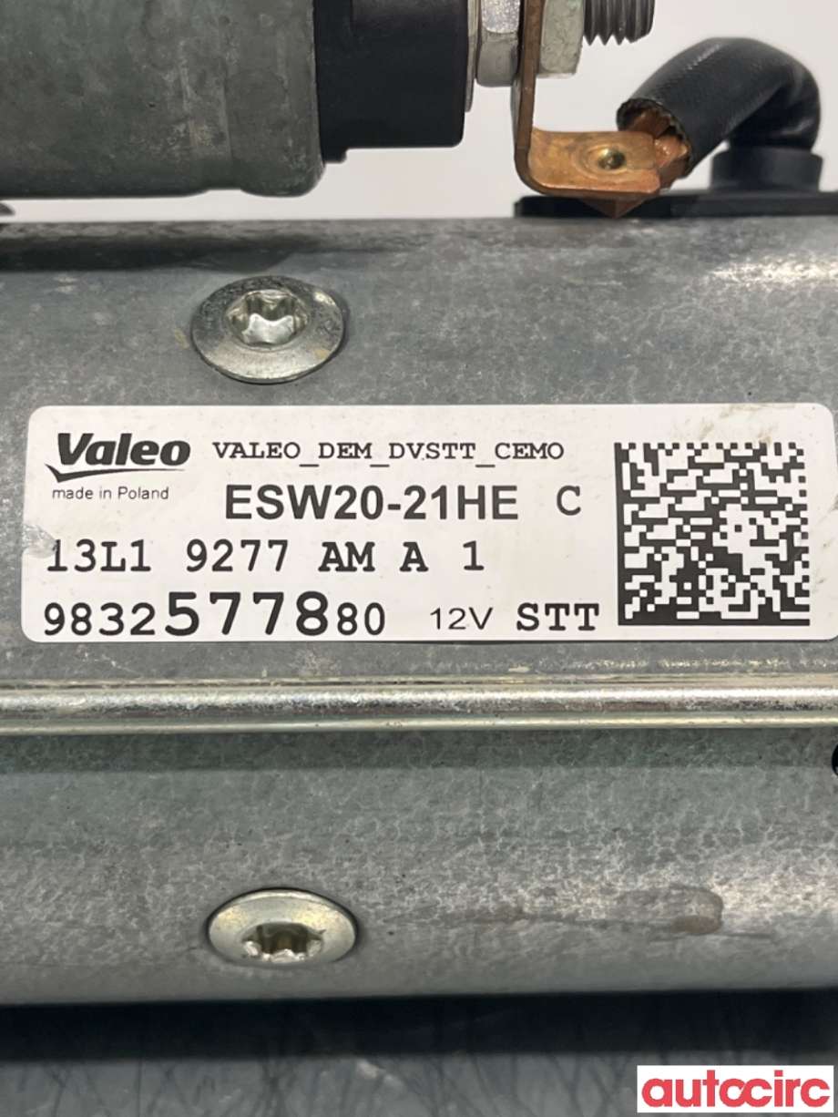 Starter diesel til Opel Combo E 2019-->>  (PEUGEOT|1627658880|ESW20-21HE|9832577880)