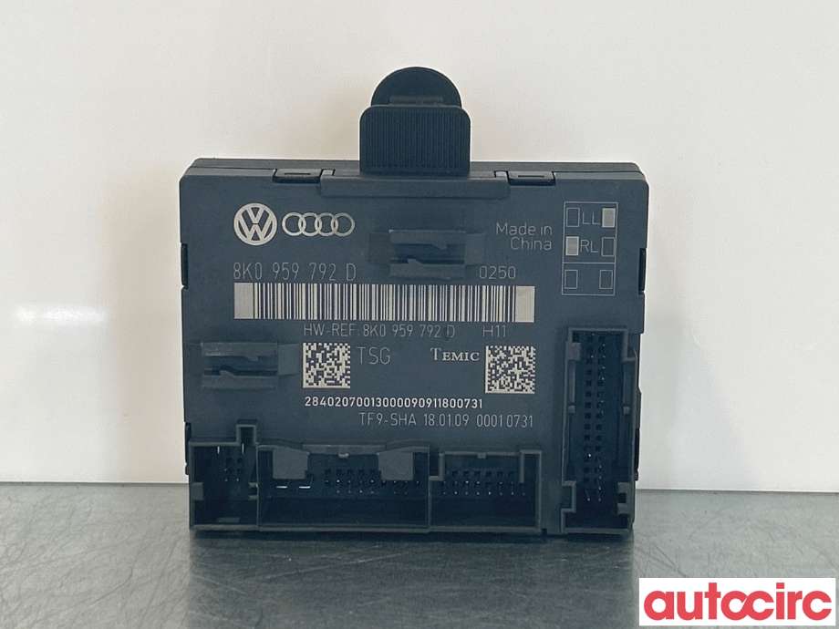 Styreenhet dør venstre foran til Audi A4, Allroad 2009-2016 (Type I) (B8) (B8) (AUDI|8K0959792H|8K0959792D)