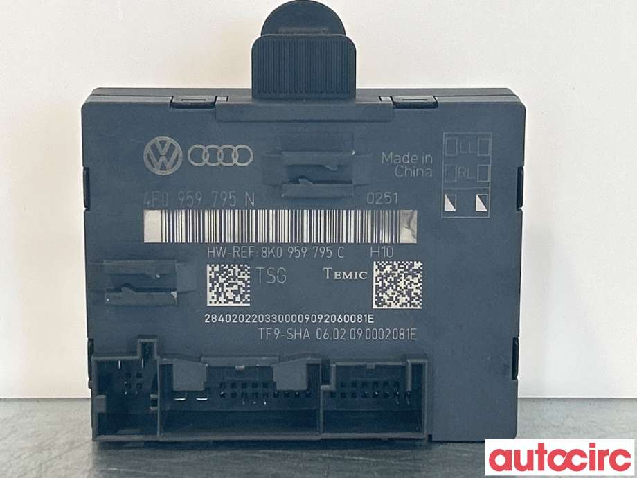 Styreenhet dør venstre foran til Audi A4, Allroad 2009-2016 (Type I) (B8) (B8) (AUDI|8K0959795C|8K0959795N)