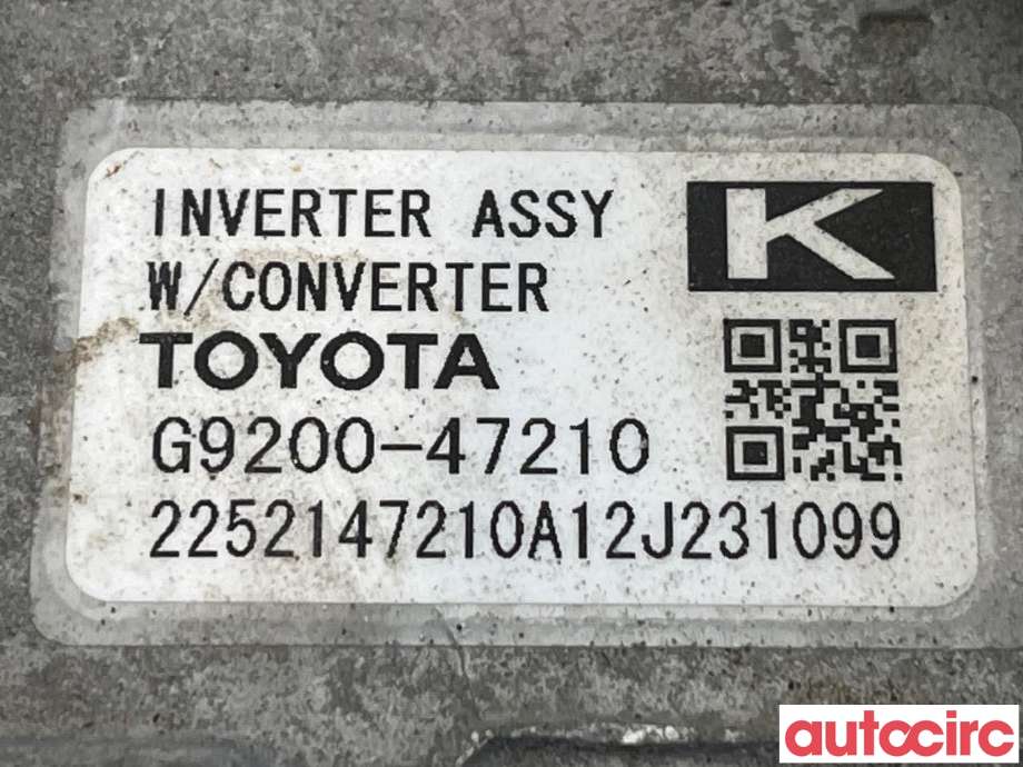 Inverter hybrid til Toyota Prius +7 2012-2020 (Type III) (stasjonsvogn) (stasjonsvogn) (TOYOTA|G920049025||G9200-47210)