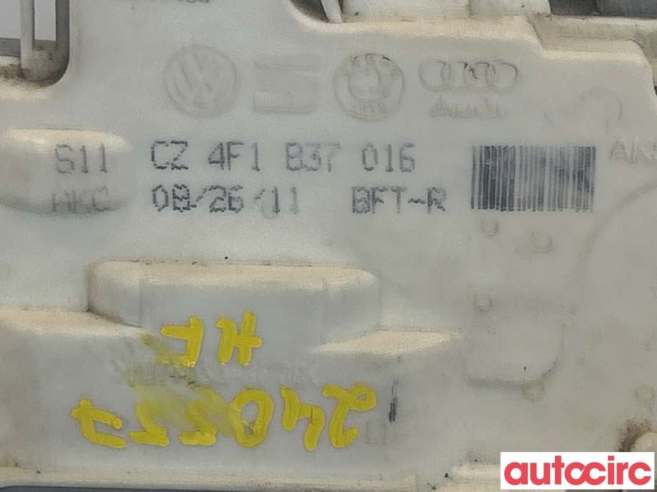 Låsekasse høyre foran til Audi A3 2009-2012 (Type II, Fase 2)  (AUDI|4F1837016|)