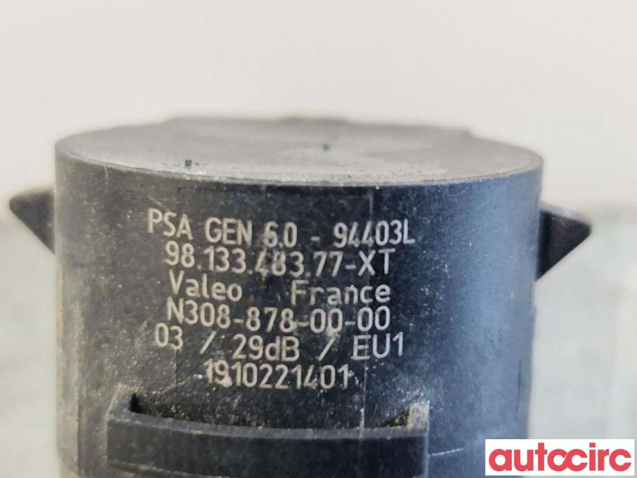 Parkeringssensor foran til Peugeot 308 2021-->> (Type III)  (PEUGEOT|1633559380||9813348377)