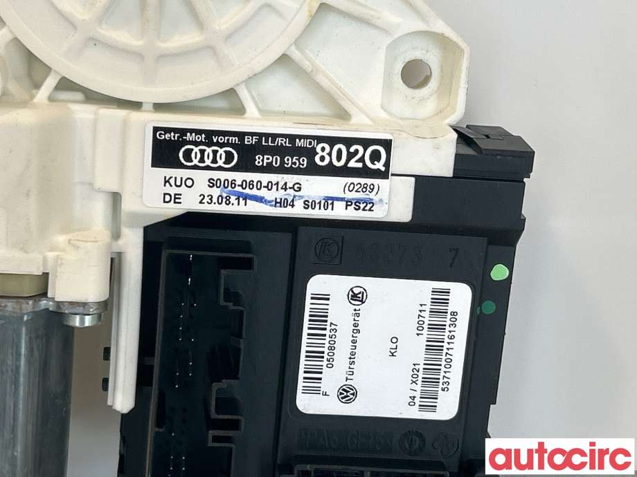 Ruteheis høyre foran til Audi A3 2009-2012 (Type II, Fase 2)  (AUDI|8P0959802P||8P0959802Q)