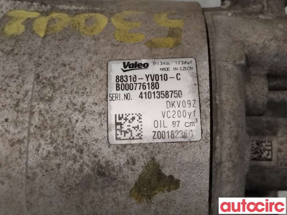 Aircondition kompressor til Citroën C1 2014-->> (Type II)  (CITROEN|B000776180|DKV09Z|88310-YV010-C)