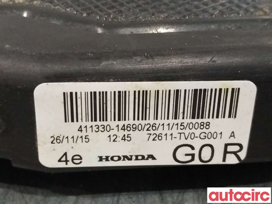 Låsekasse høyre bak til Honda Civic 2012-2015 (Type IX, Fase 1)  (HONDA|72610-TR3-A11|72611-TV0-G001)