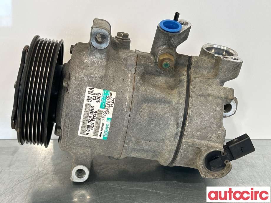 Aircondition kompressor til VW Caddy 2010-2015 (Type III, Fase 2)  (VOLKSWAGEN|5K0820803X|PXE141706|1K0820808F)