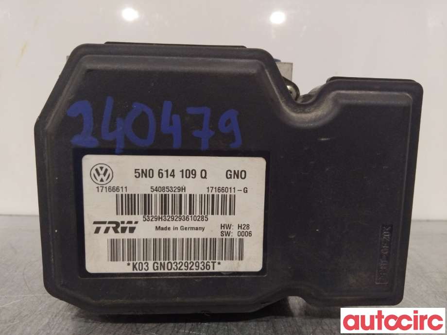 ABS sentral til VW Tiguan 2007-2011 (Type I, Fase 1)  (VOLKSWAGEN|5N0614109Q|54085329H)