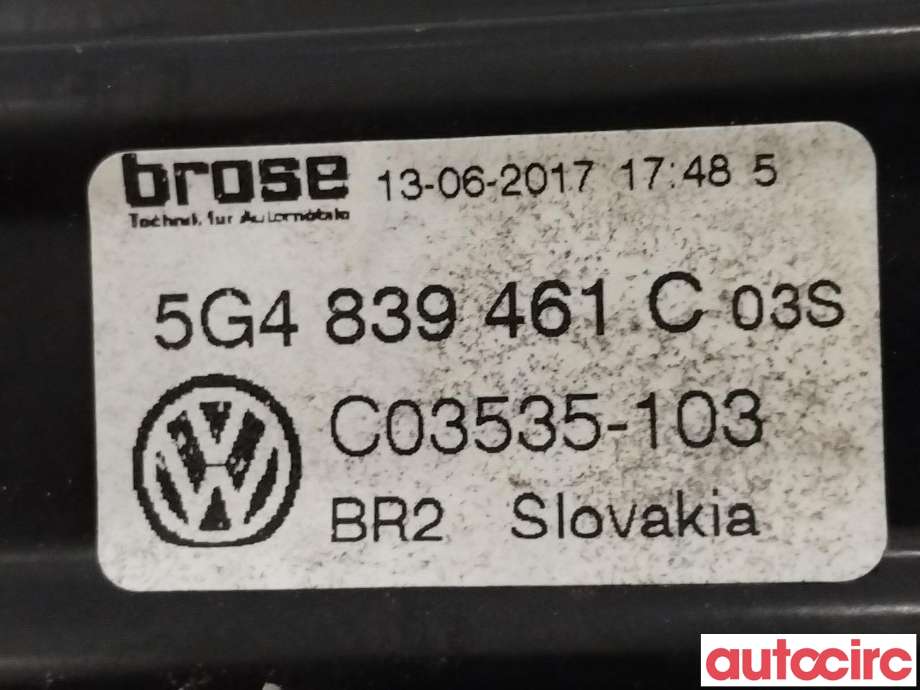 Ruteheis til VW e-Golf 2017-2020 (Fase 2)  (VOLKSWAGEN|5G4839461C|)