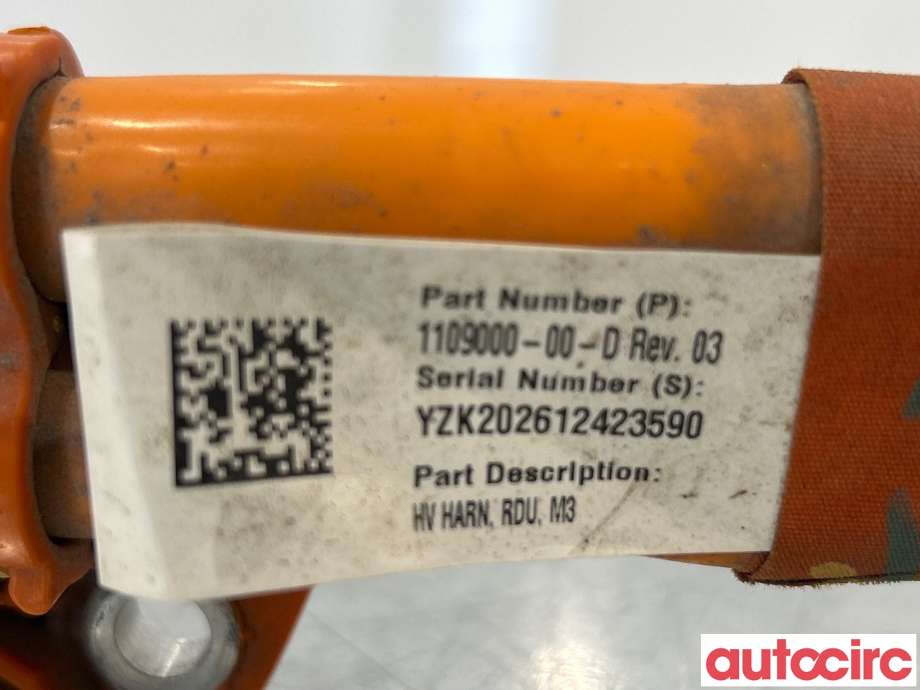 Kabel høy volt (HV) hybrid til Tesla Model 3 2018-2023 (Fase 1)  (TESLA|1109000-00-E|1109000-00-D)
