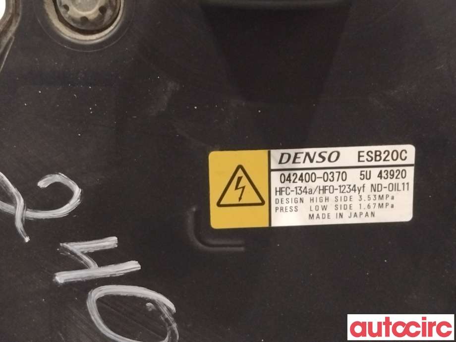 Aircondition kompressor til Toyota C-HR 2016-->>  (TOYOTA|8837047092|042400-0370|)