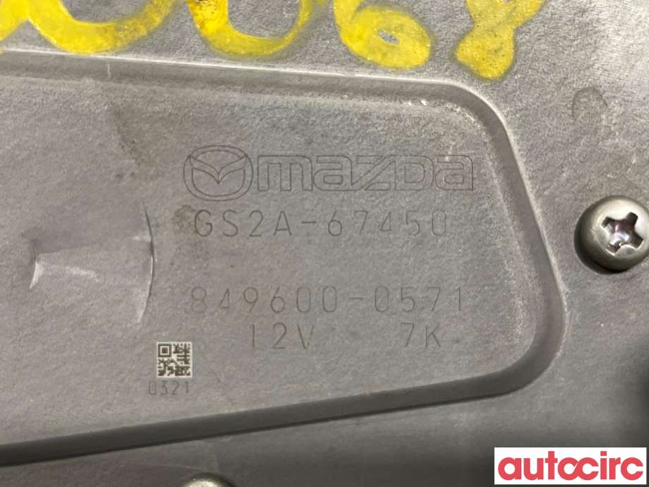 Viskermotor bakrute til Mazda 6 2008-2010 (Type II, Fase 1)  (MAZDA|GS2A-67-450|846900-0571|GS2A-67450)