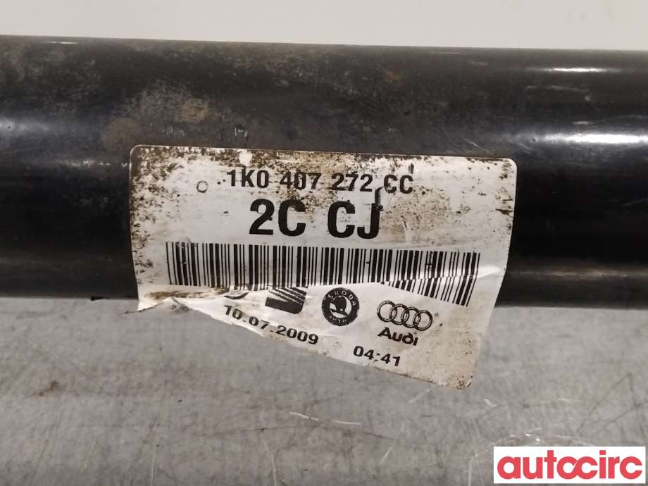 Drivaksel høyre foran til VW Golf VI 2008-2012  (VOLKSWAGEN|1K0407272CC||5Q0407272FF)