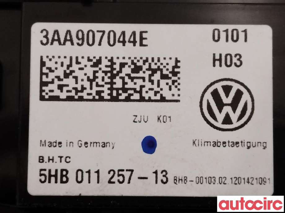 Varmeapparat betjening til VW Passat 2011-2015 (B7) (B7) (VOLKSWAGEN|3AA907044BD||3AA907044CM)