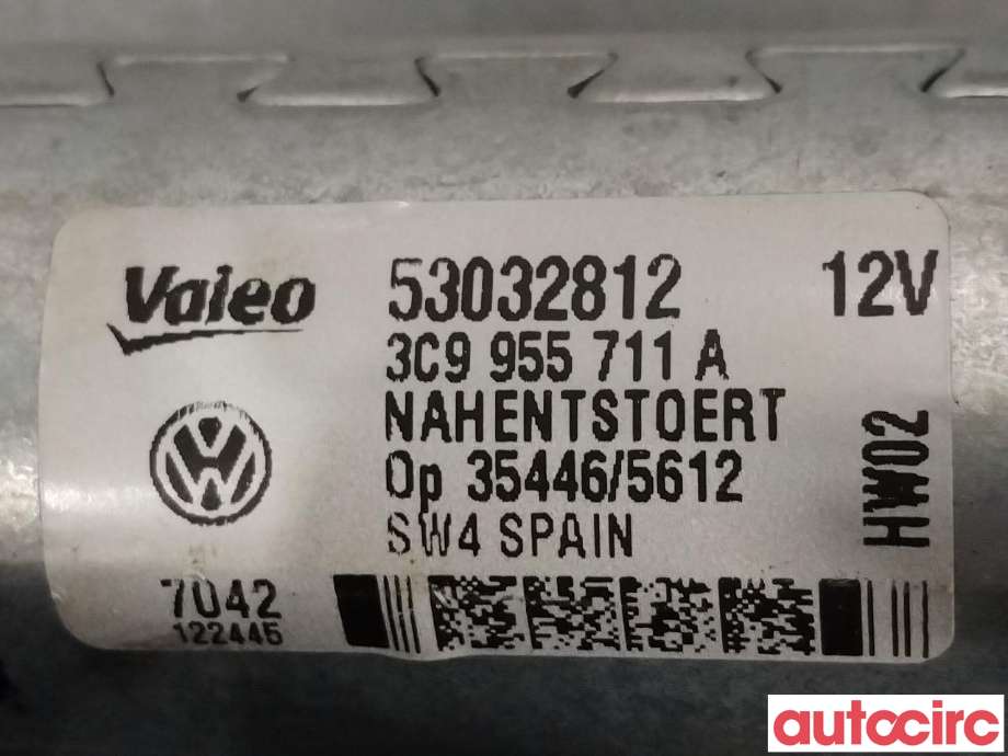 Viskermotor bakrute til VW Passat 2011-2015 (B7) (B7) (VOLKSWAGEN|3C9955711A|53032812|3C9955711B)