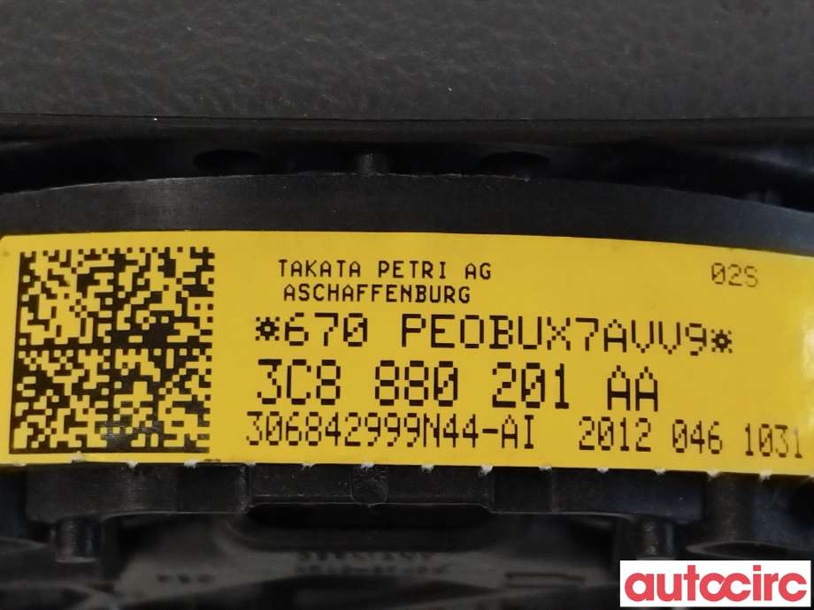 Airbag rattpute til VW Passat 2011-2015 (B7) (B7) (VOLKSWAGEN|3C8880201AH||3C8880201AA)