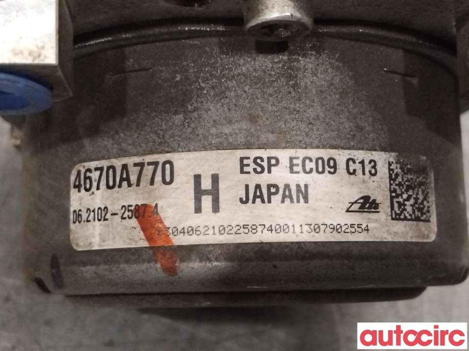 ABS sentral til Mitsubishi Outlander 2012-2015 (Type III, Fase 1)  (MITSUBISHI|4670A771|062109-66003|4670A770)