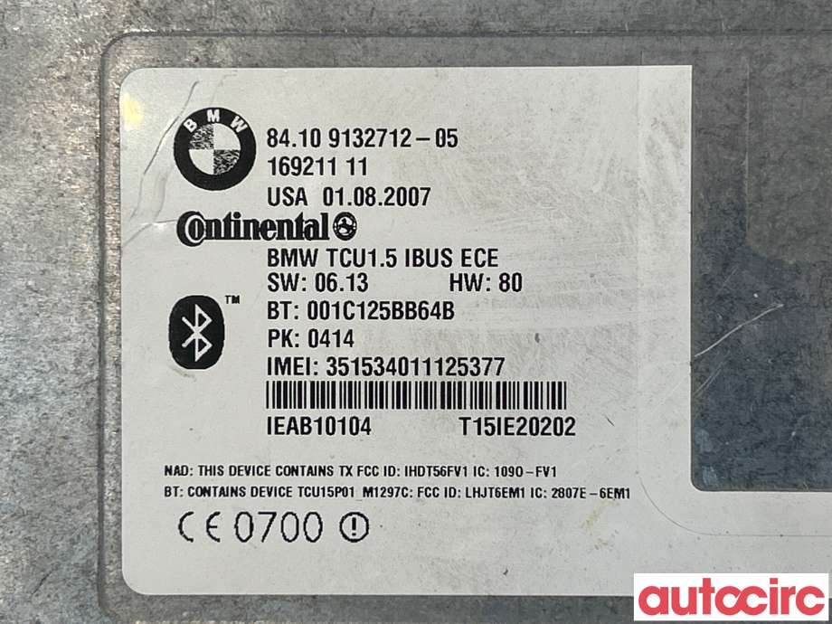 Bilstereo diverse til BMW X3 2007-2010 (Fase 2) (E83) (E83) (BMW|84109207075|84109132712)