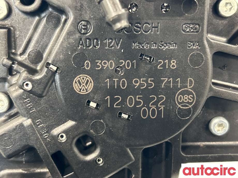 Viskermotor bakrute til VW Caddy 2010-2015 (Type III, Fase 2)  (VOLKSWAGEN|1T0955711D)