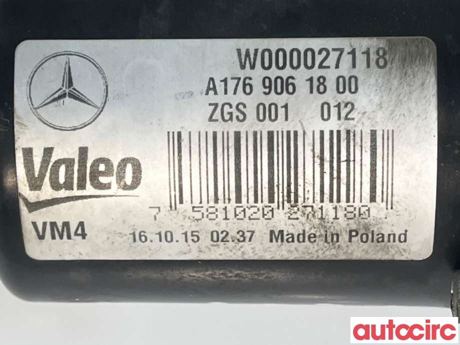Viskermotor frontrute til Mercedes CLA 2013-2019 (C117) (C117) (MERCEDES|A1768200040|A1769061800)