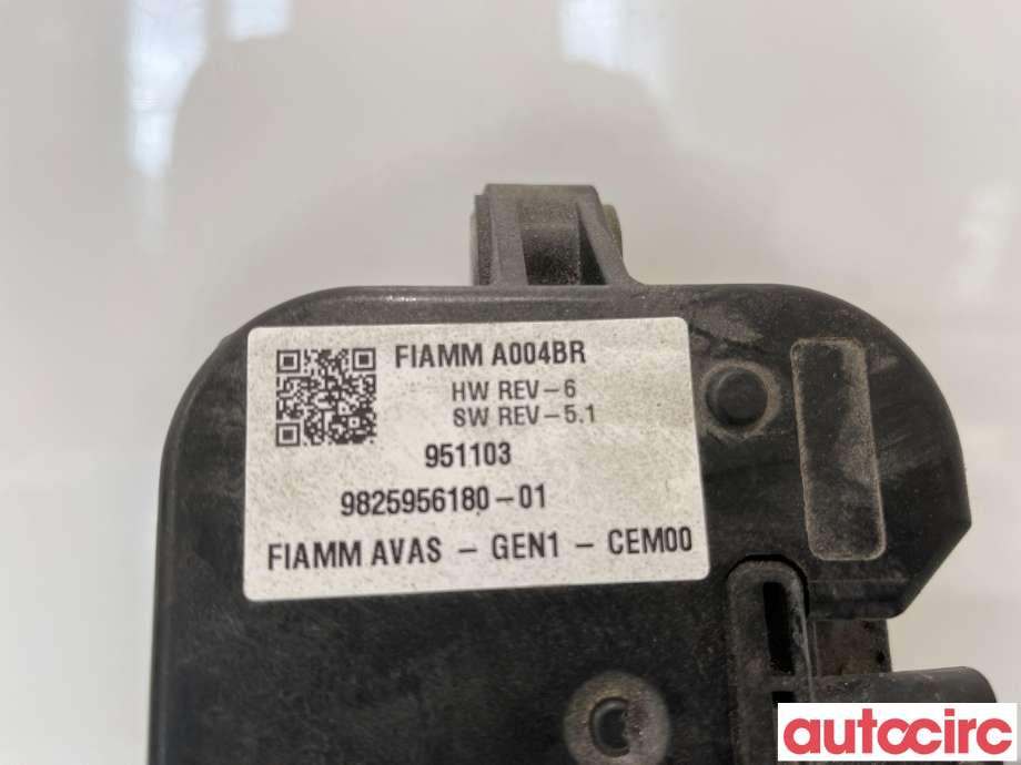 Høyttaler motorlyd, AVAS (Acoustic Vehicle Alerting System) til Peugeot 2008 2019-->> (Type II)  (PEUGEOT|9825956180|)